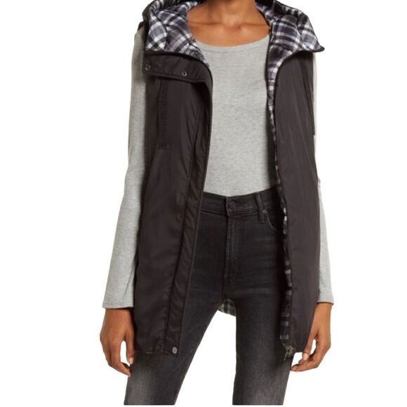 NORDSTROM Treasure & Bond Reversible  Puffer Ski Vest Oversized XS NWT - Picture 2 of 13